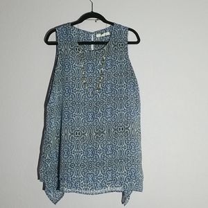 A long flowy tank top